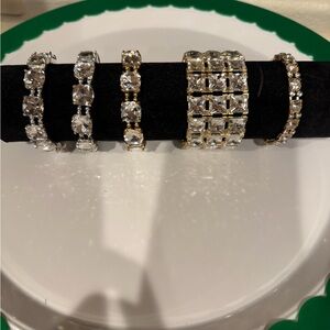 Crystal - Gold & Silver Tennis Bracelets five sold separately